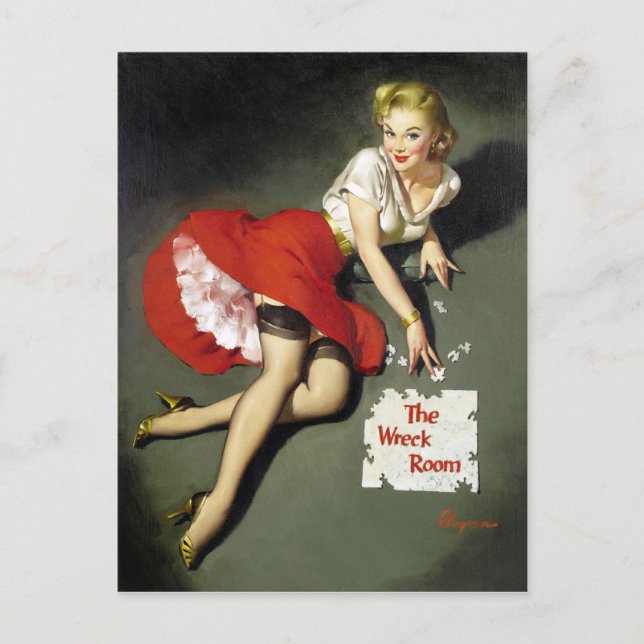 Carte Postale Poignée de puzzle vers le haut (Devant)