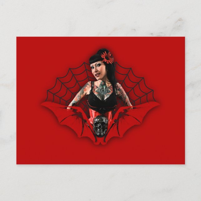 Carte Postale Poignée de tatouage vers le haut (Devant)