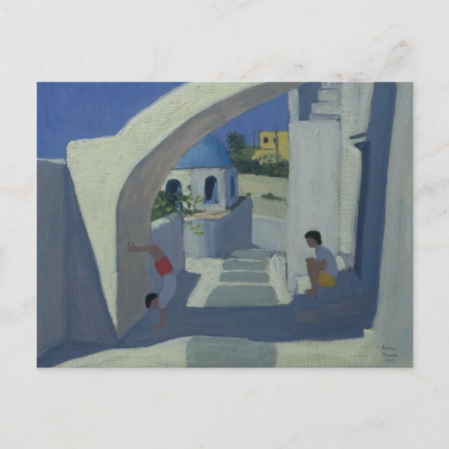 Carte Postale Poignée Santorin (Devant)