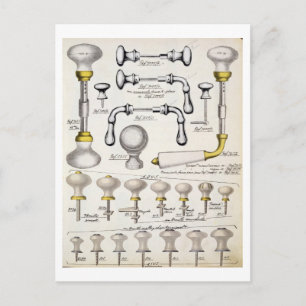Carte Postale Poignées de porte, à partir d'un catalogue commerc