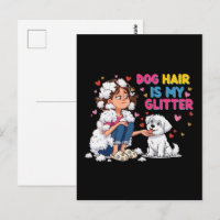 Poils de Chien Drôles Sont Mon Paillettes Fille K