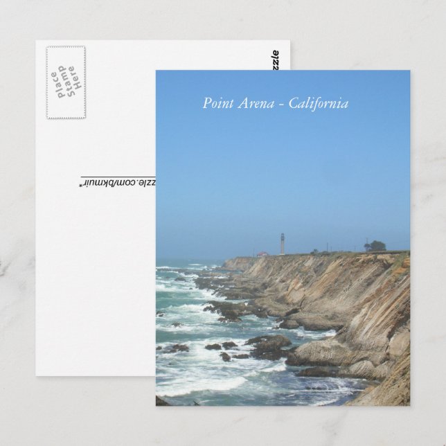Carte postale - Point Arena Californie (Devant / Derrière)