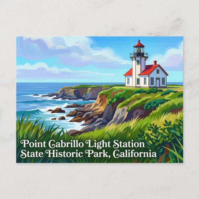 Carte Postale Point Cabrillo Light Station State Historic Park (Devant)
