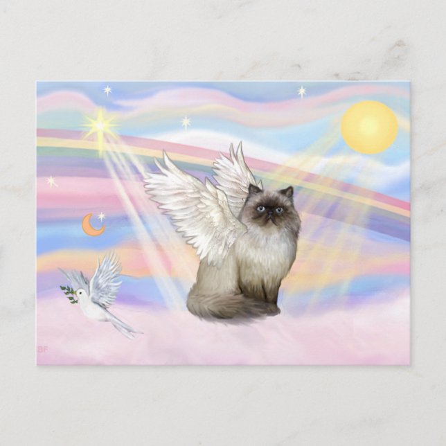 Carte Postale Point Chocolat Himalaya Chat Angel (Devant)