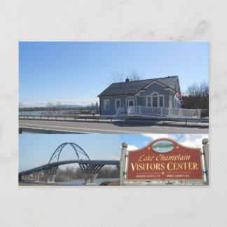 Carte Postale Point de couronne du pont Champlain New York