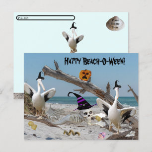 Carte Postale Point de passage - Happy Beach-O-Ween Halloween