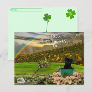 Carte Postale Point de passage - Jack La Saint-Patrick du Chat