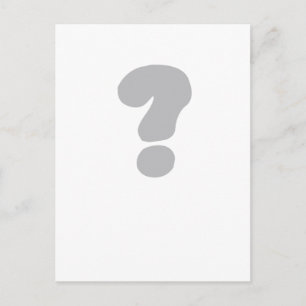 Carte Postale point d'interrogation ?