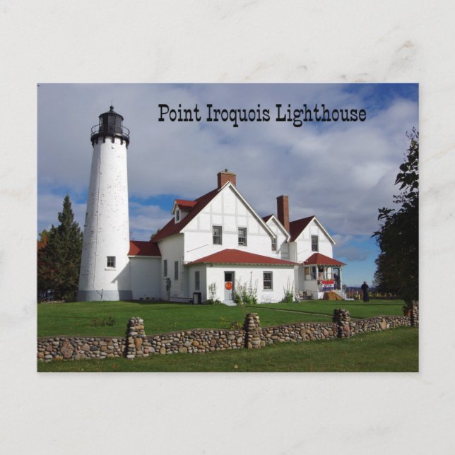 Carte postale Point Iroquois Lighthouse (Devant)