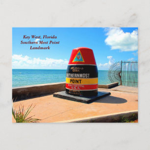 Carte Postale Point le plus au sud Key West, Floride