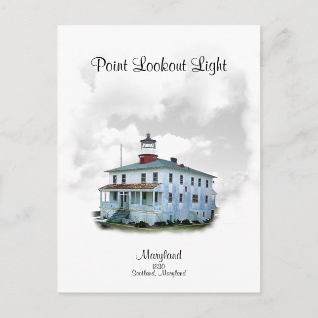 Carte Postale Point Lookout Light - Maryland (Devant)