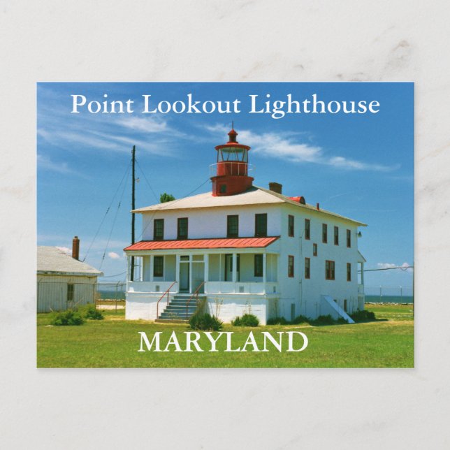Carte Postale Point Lookout Lighthouse, Maryland Postcard (Devant)
