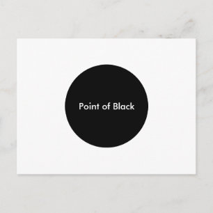 Carte Postale Point of Black