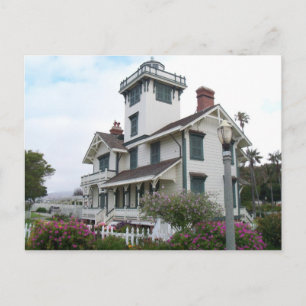 Carte Postale Point Postcard Fermin Phare San Pedro CA Park
