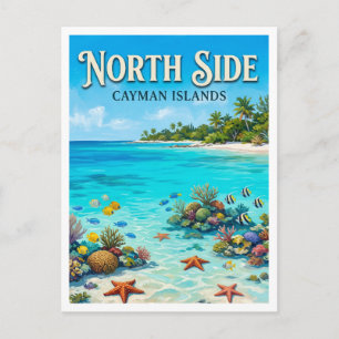 Carte Postale Pointe de l'étoile de mer côté nord des îles Caïma