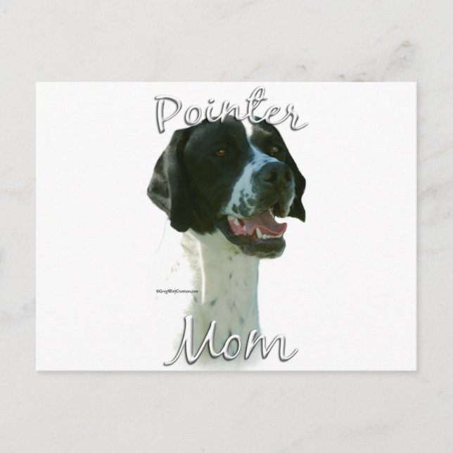Carte Postale Pointeur (noir) Maman 2 (Devant)