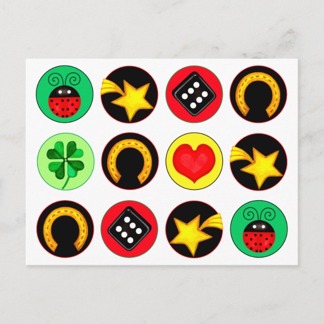 CARTE POSTALE POINTS DE CHANCE (Devant)