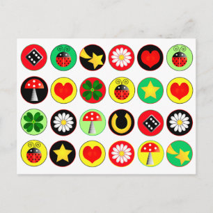 CARTE POSTALE POINTS DE CHANCE