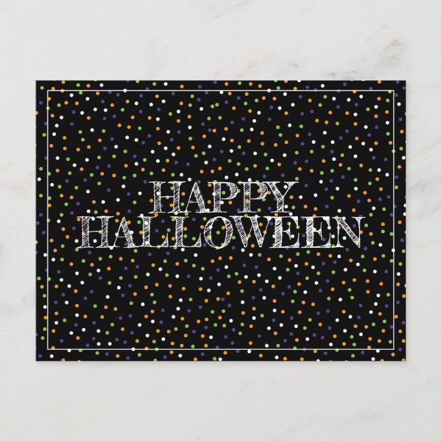 Carte Postale Points de Halloween (Devant)