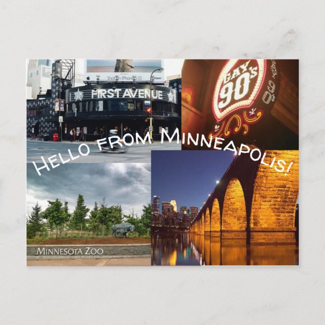 Carte Postale Points de repère favoris (Devant)