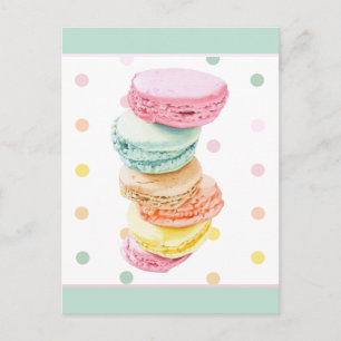 Carte postale Points Macarons