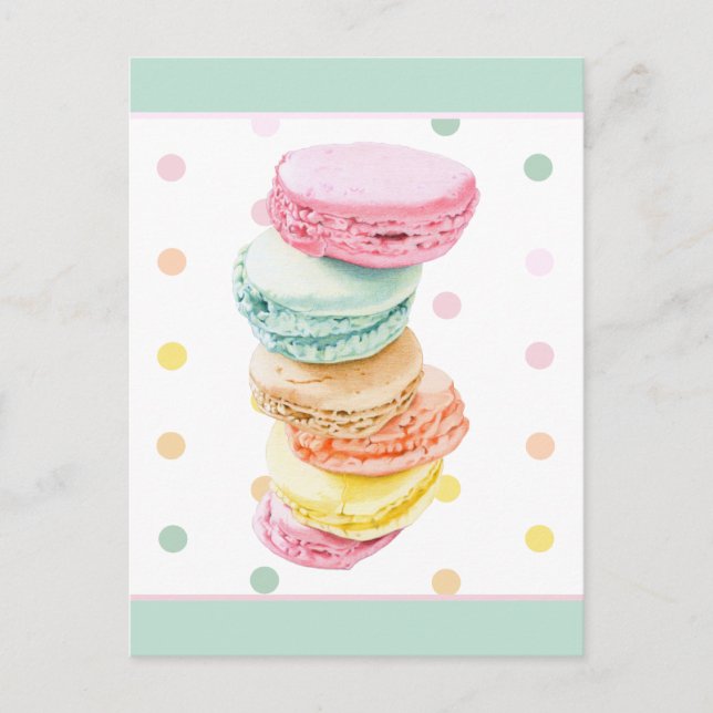 Carte postale Points Macarons (Devant)
