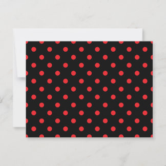 Carte Postale Points noirs et rouges