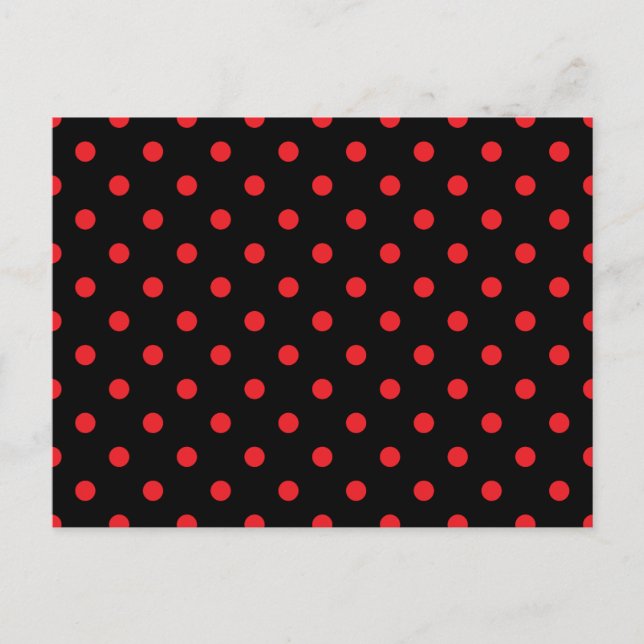 Carte Postale Points noirs et rouges (Devant)