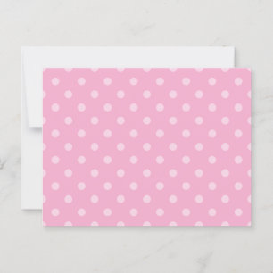 Carte Postale Points pastel rose clair et blanc