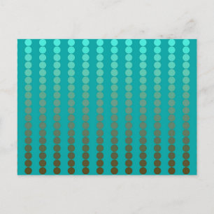 Carte Postale Points satinés - gris turquoise et étain