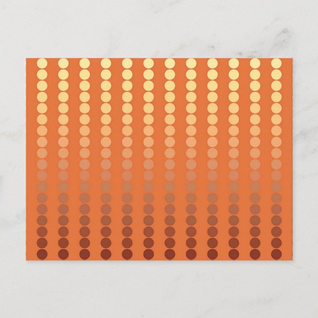 Carte Postale Points satinés - rouille et or (Devant)