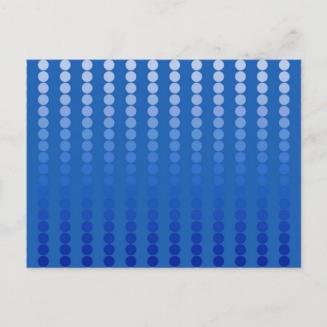 Carte Postale Points satinés - tons bleu acier (Devant)