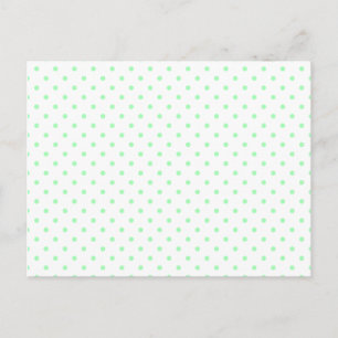 Carte Postale Points verts menthe