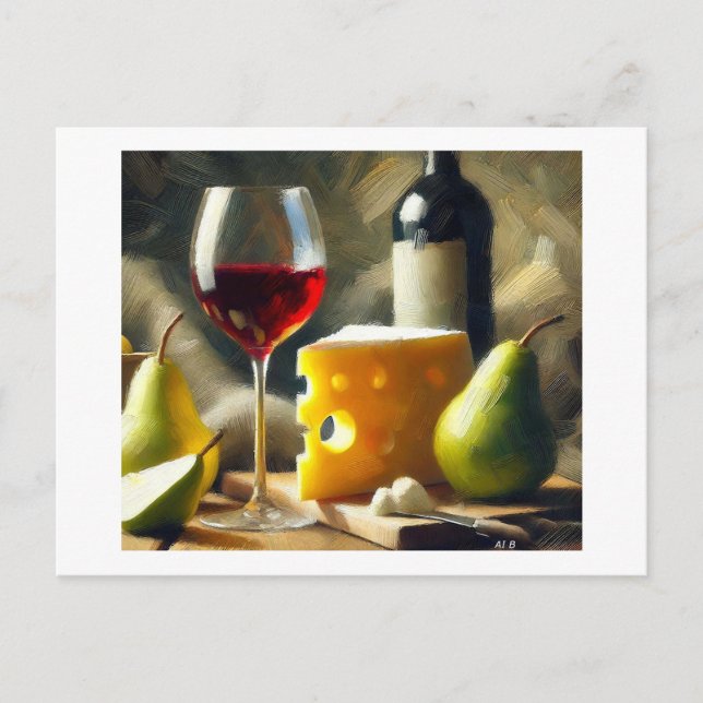 Carte Postale Poires au fromage à vin, (Devant)