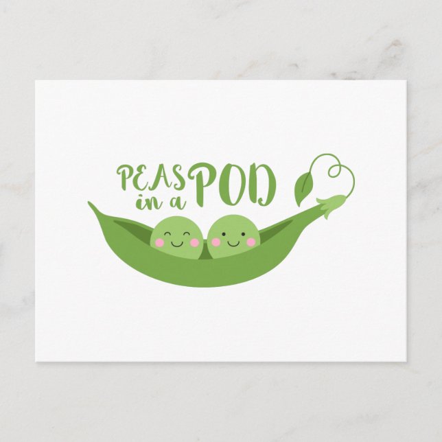 Carte Postale Pois Dans Un Morceau (Devant)