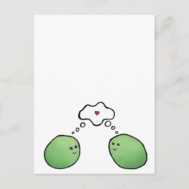 Carte Postale Pois dans un pois (Devant)