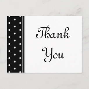 Carte Postale Pois noirs et blancs