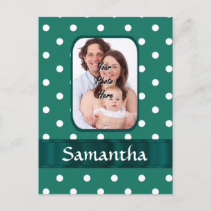 Carte Postale Pois verts