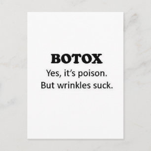 Carte Postale Poison botox