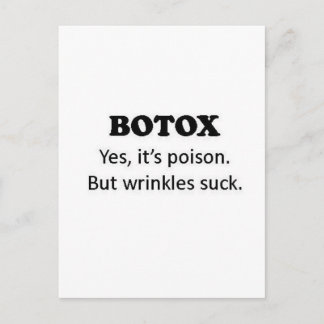 Carte Postale Poison botox