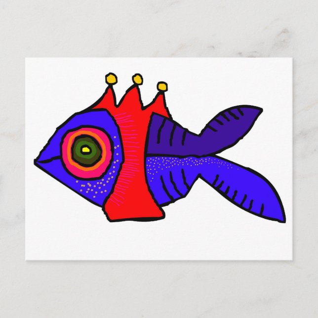 Carte Postale poisson (Devant)