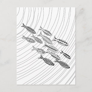 Carte postale Poisson Adulte Coloration