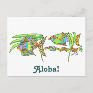 Carte Postale Poisson Aloha