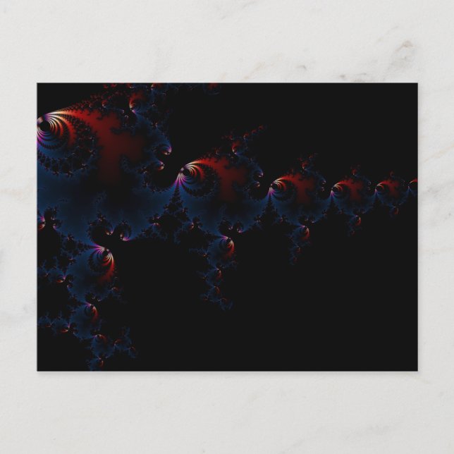 Carte Postale Poisson - Art fractal (Devant)