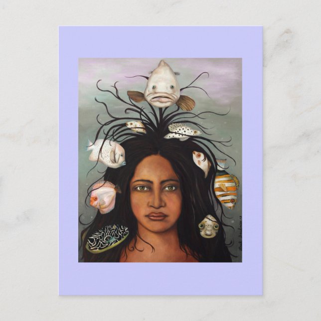 Carte Postale Poisson blanc (Devant)