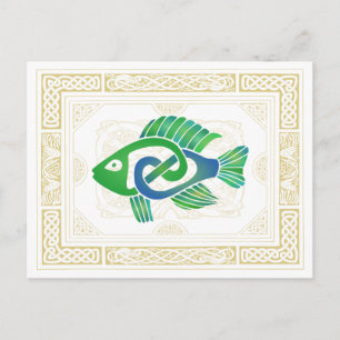 Carte Postale Poisson celtique