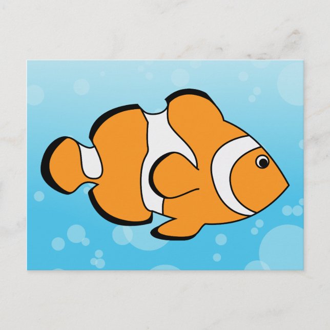 Carte Postale Poisson clown (Devant)