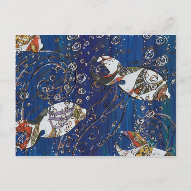 Carte Postale Poisson de chaussures (Devant)