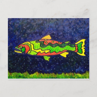 Carte Postale Poisson de couleur