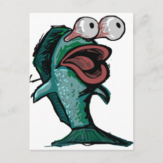 Carte Postale Poisson de dessin
